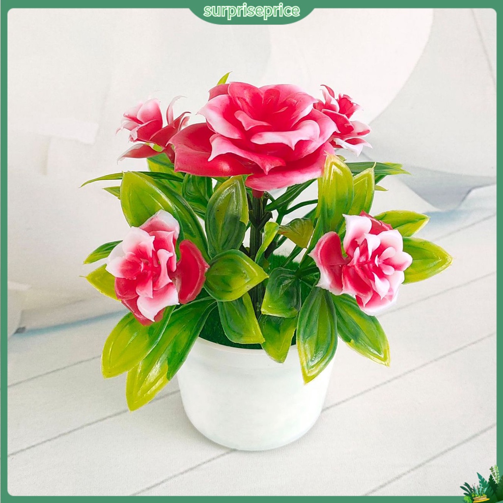 Chậu hoa giả trang trí nội thất sinh động hoa