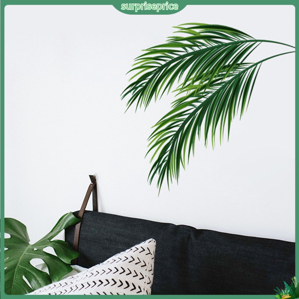 Decal dán tường Họa Tiết Lá Cây Nhiệt Đới Trang Trí Phòng Khách