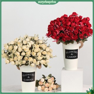 <surprise> Hoa hồng giả để bàn trang trí tiệc cưới