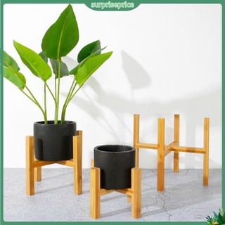<surprise> Giá Đỡ Chậu Hoa Bằng Gỗ Trang Trí Trong Nhà