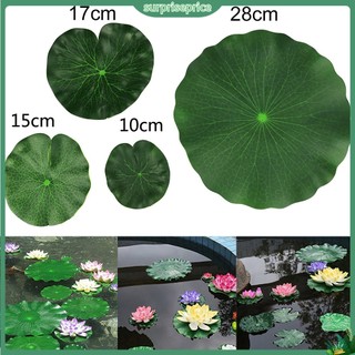 <surprise> Set 2 lá sen nhân tạo cho trang trí hồ ao