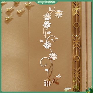 <surprise> Sticker Dán Tường Diy Hình Dây Leo Hoa 3d Bằng Acrylic Trang Trí Nhà Cửa