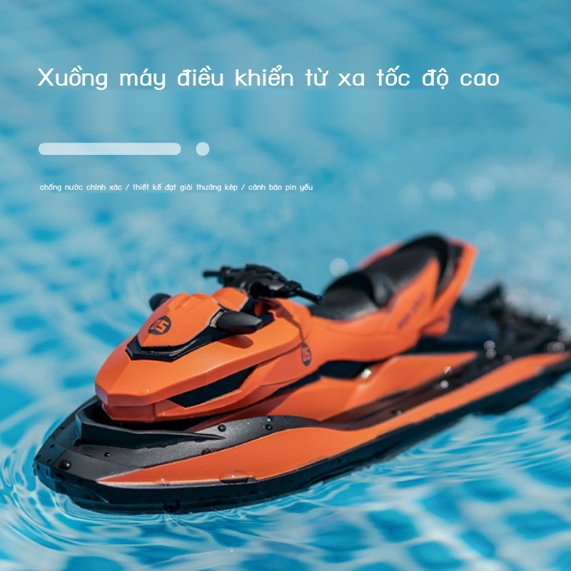 Tốc Độ Cao Điều Khiển Từ Xa Máy Bay Phản Lực Trượt Tuyết 2.4G Không Dây Tàu Thuyền Điện Mô Hình Phỏng