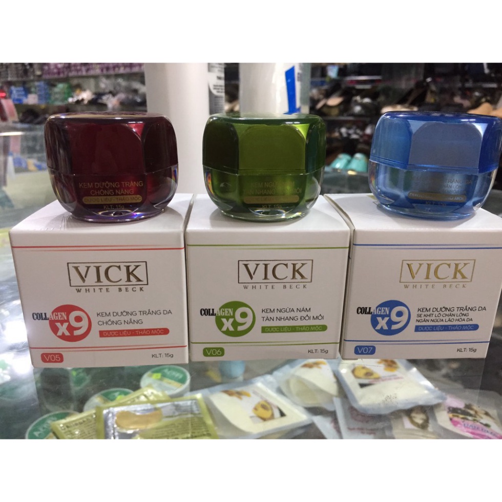 Kem dưỡng da dược liệu thảo mộc Vick White Beck 15g