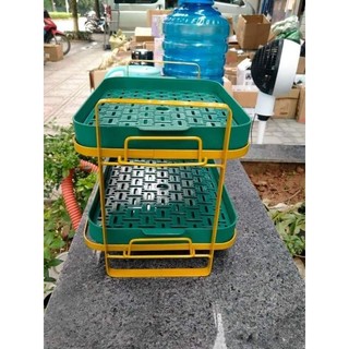 Úp cốc 2 tầng, bàn trà đẹp long lanh