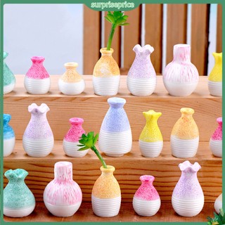 <surprise> Bình hoa nhựa mini trang trí vườn cảnh thiết kế tiện dụng