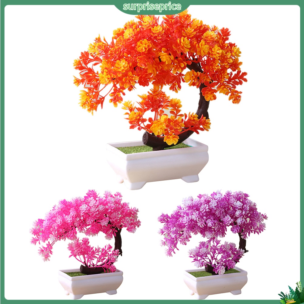 Chậu Cây Bonsai Giả Trang Trí Nhà Cửa