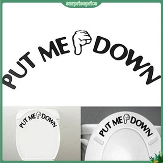 <surprise> Miếng dán trang trí toilet kiểu dáng độc đáo bằng nhựa PVC