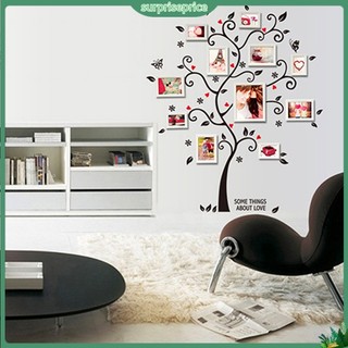 Decal dán tường hình cây treo khung ảnh gia đình hiện đại diy