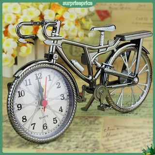 <surprise> Đồng hồ báo thức hình xe đạp phong cách vintage sáng tạo