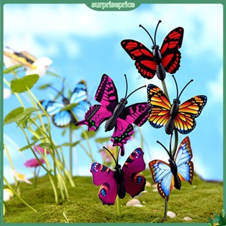 <surprise> Bộ 4 mô hình bươm bướm giả 3D dễ thương trang trí vườn