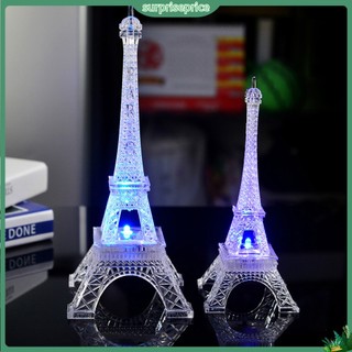 <surprise> Đèn ngủ LED mini hình dạng tháp Eiffel có thể thay đổi màu sắc