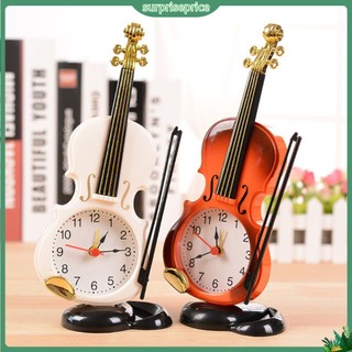<surprise> Đồng hồ báo thức để bàn hình cây đàn violin sáng tạo