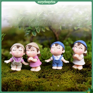 <surprise> Set 2 tượng bé trai + bé gái trang trí xinh xắn