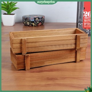 <surprise> Chậu cây trồng trang trí sân vườn làm từ gỗ bền bỉ