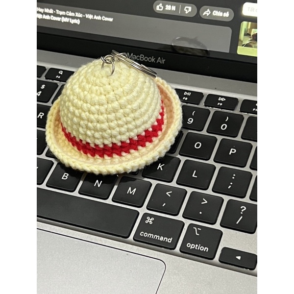 móc khoá hình nón luffy