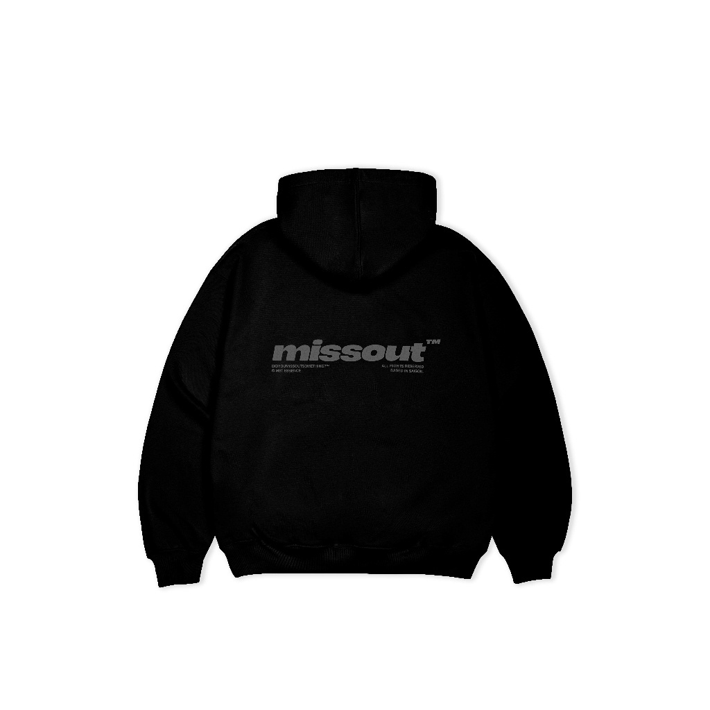 ÁO KHOÁC BASIC PLUS HOODIE- BLACK, Áo nỉ form rộng mũ 2 lớp tay phồng chất nỉ bông 100%cotton premium