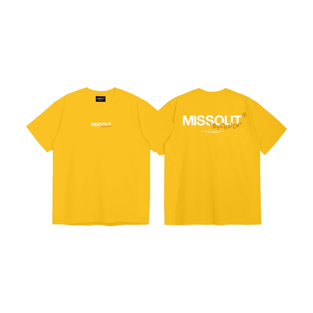 ÁO THUN BASIC BY CHOICE TEE MISSOUT - YELLOW