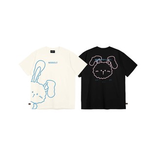 COMBO OVERPRINT BUNNY TEE - OVERPRINT BEAR TEE MISSOUT