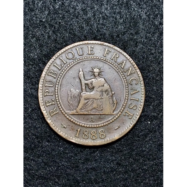 Đồng xu 1 Cent indochine năm 1888