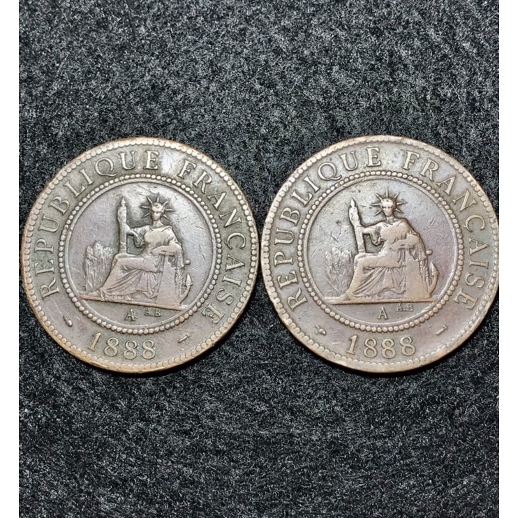 Đồng xu 1 Cent indochine năm 1888