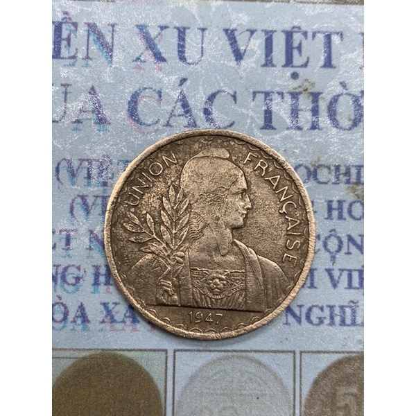 ĐỒNG XU 1 PIASTRE NĂM 1947
