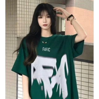 Áo thun nữ tay lỡ unisex FAFIC, áo cộc giới tính form rộng mặc cặp, nhóm phong cách