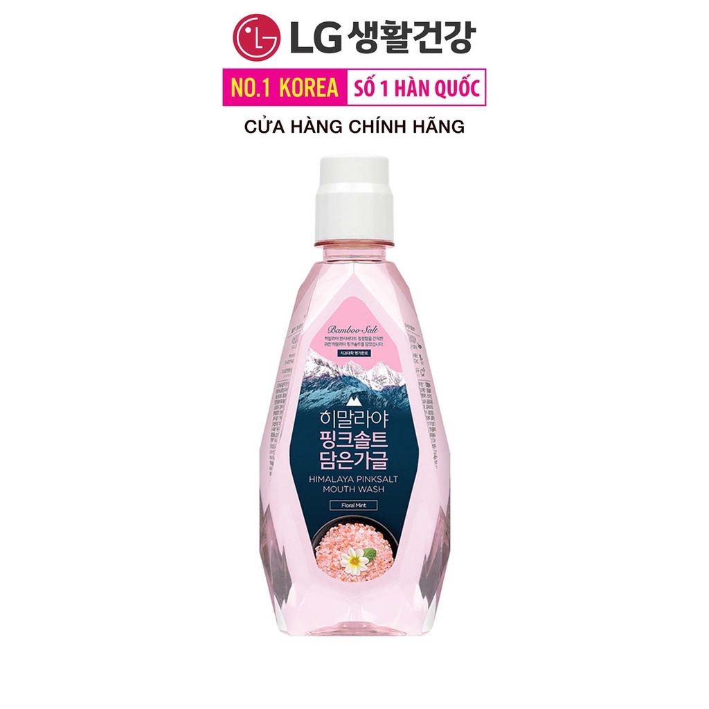 Nước súc miệng Hương Hoa Bạc Hà chứa muối hồng Himalaya và Muối tre Bamboo Salt 320ml