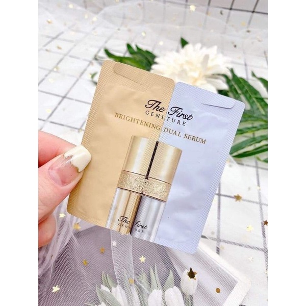 10 gói Huyết Thanh dưỡng trắng Ohui the first 2 trong 1 ( gói đôi 2ml/cặp)