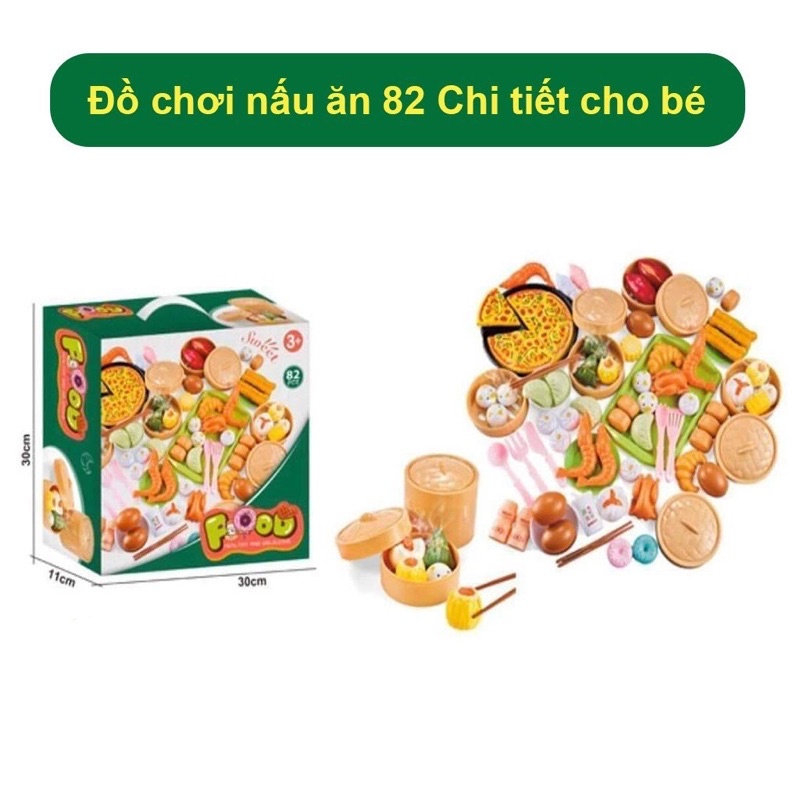 Đồ Chơi Nấu Ăn 82 Chi Tiết - Món Ăn Cho Bé Gái Baostore