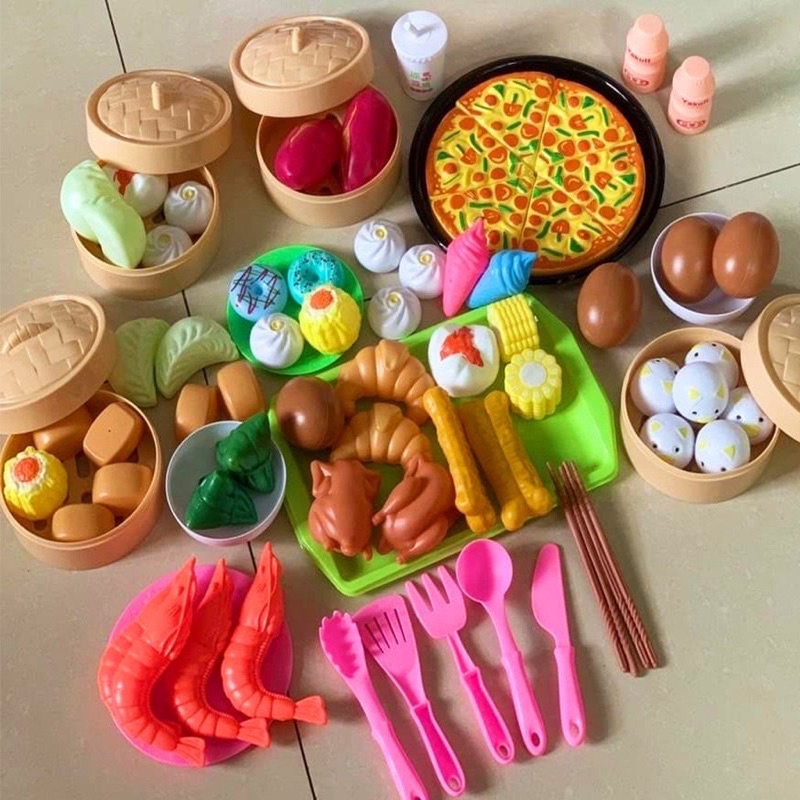 Đồ Chơi Nấu Ăn 82 Chi Tiết - Món Ăn Cho Bé Gái Baostore
