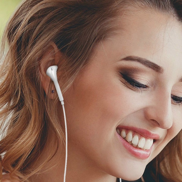 Tai nghe chân tròn Jack 3.5 mm cho phụ kiện điện thoại - có mic đàm thoại