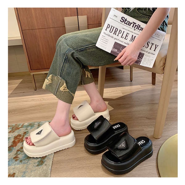 Sandal Quai Ngang Đế Dày Thời Trang Mùa Hè 2023 Phong Cách Mới Cho Nữ