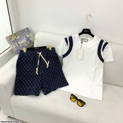 Bộ thể thao nam mùa hè GC phối vai cộc tay, bộ hè nam chất liệu thun lạnh mềm mịn Cao Cấp Form Unisex Cực Phẩm Hè 2023