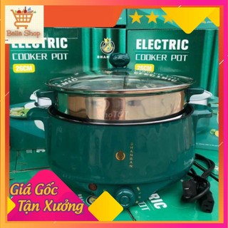 Nồi lẩu đa năng 2 tầng, ca lẩu mini, bếp điện thông minh