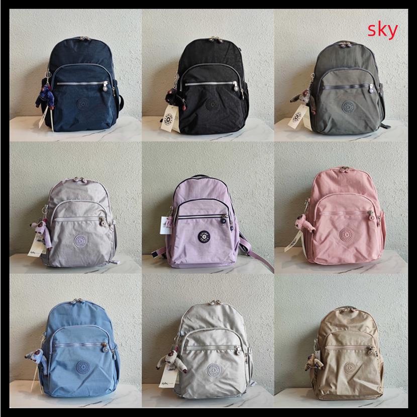 Kipling Ba Lô Đựng Sách Khổ A4 Màu Trơn Phong Cách Cổ Điển Thời Trang 15210