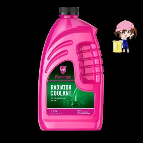 Nước làm mát động cơ ô tô cao cấp màu xanh Flamingo F340G 1 Lít - HÃNG PHÂN PHỐI CHÍNH THỨC