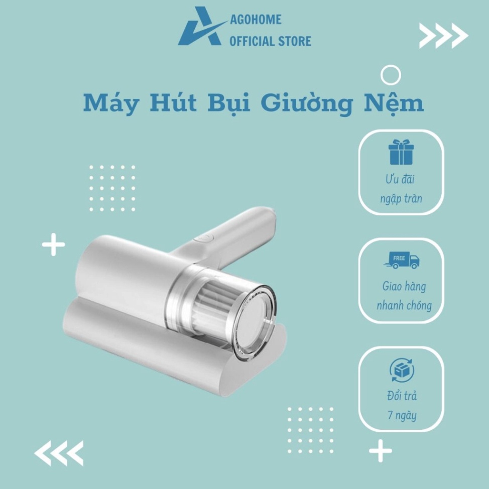 Máy Hút Bụi Giường Đệm Không Dây Agohome Có Tia Uv Khử Khuẩn Hiệu Quả Tiện Ích (Tvq.store)