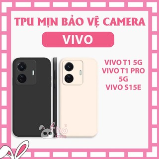 Ốp silicon chống sốc Vivo T1 5G / T1 Pro / S15E TPU dẻo cạnh vuông, bảo vệ cam. chống va đập