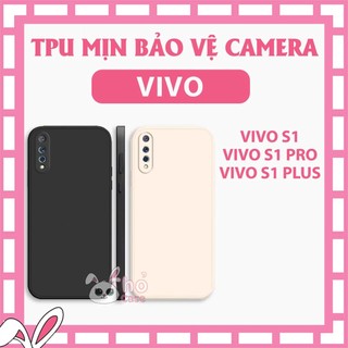 Ốp silicon chống sốc Vivo S1 / S1 Pro / S1 Plus TPU dẻo cạnh vuông, bảo vệ cam. chống va đập