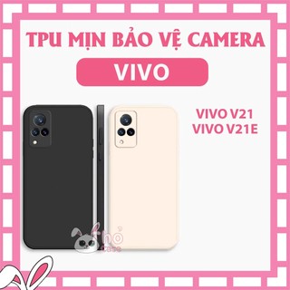 Ốp silicon chống sốc Vivo V21 / V21E TPU dẻo cạnh vuông, bảo vệ cam. chống va đập