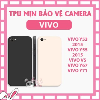 Ốp silicon chống sốc Vivo Y53 / Y55 2015 / V5 / Y67 / Y71 TPU dẻo cạnh vuông, bảo vệ cam. chống va đập