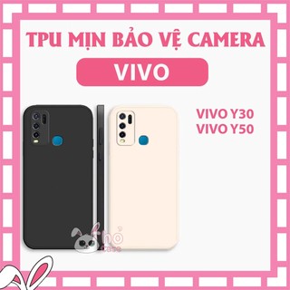 Ốp silicon chống sốc Vivo Y30 / Y50 TPU dẻo cạnh vuông, bảo vệ cam. chống va đập