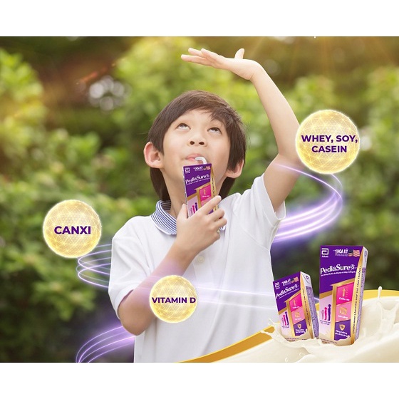 Thùng 24 chai Sữa Pediasure pha sẵn 237ml vani ít ngọt