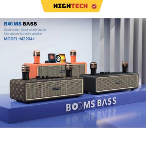 Loa Bluetooth Karaoke M2204 Kèm 2 Micro Không Dây Âm Thanh HD Bass Căng Bảo Hành Chính Hãng 12 Tháng- HIGHTECH | BigBuy360 - bigbuy360.vn