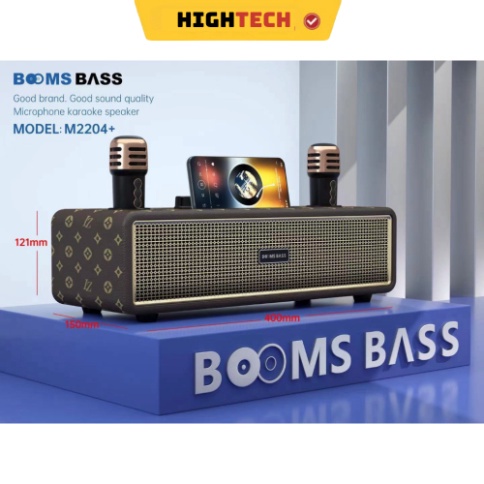 Loa Bluetooth Karaoke M2204 Kèm 2 Micro Không Dây Âm Thanh HD Bass Căng Bảo Hành Chính Hãng 12 Tháng- HIGHTECH | BigBuy360 - bigbuy360.vn