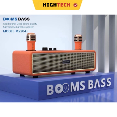 Loa Bluetooth Karaoke M2204 Kèm 2 Micro Không Dây Âm Thanh HD Bass Căng Bảo Hành Chính Hãng 12 Tháng- HIGHTECH | BigBuy360 - bigbuy360.vn