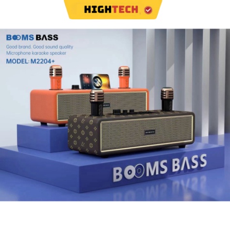 Loa Bluetooth Karaoke M2204 Kèm 2 Micro Không Dây Âm Thanh HD Bass Căng Bảo Hành Chính Hãng 12 Tháng- HIGHTECH | BigBuy360 - bigbuy360.vn