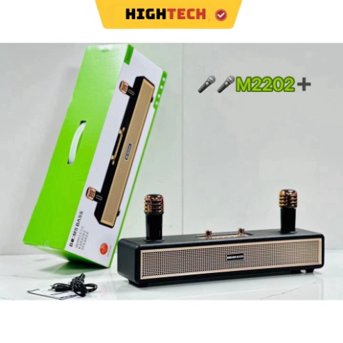 Loa Karaoke Bluetooth Bombass M2202 Kèm 2 Micro Không Dây, Âm Thanh Siêu Hay, Thiết Kế Sang Trọng- HIGHTECH | BigBuy360 - bigbuy360.vn