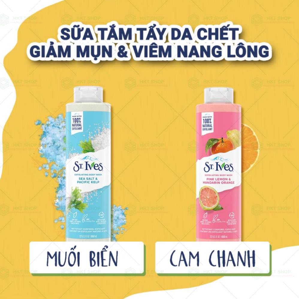 Sữa tắm tẩy tế bào chết St.Ives 650ml Chính Hãng